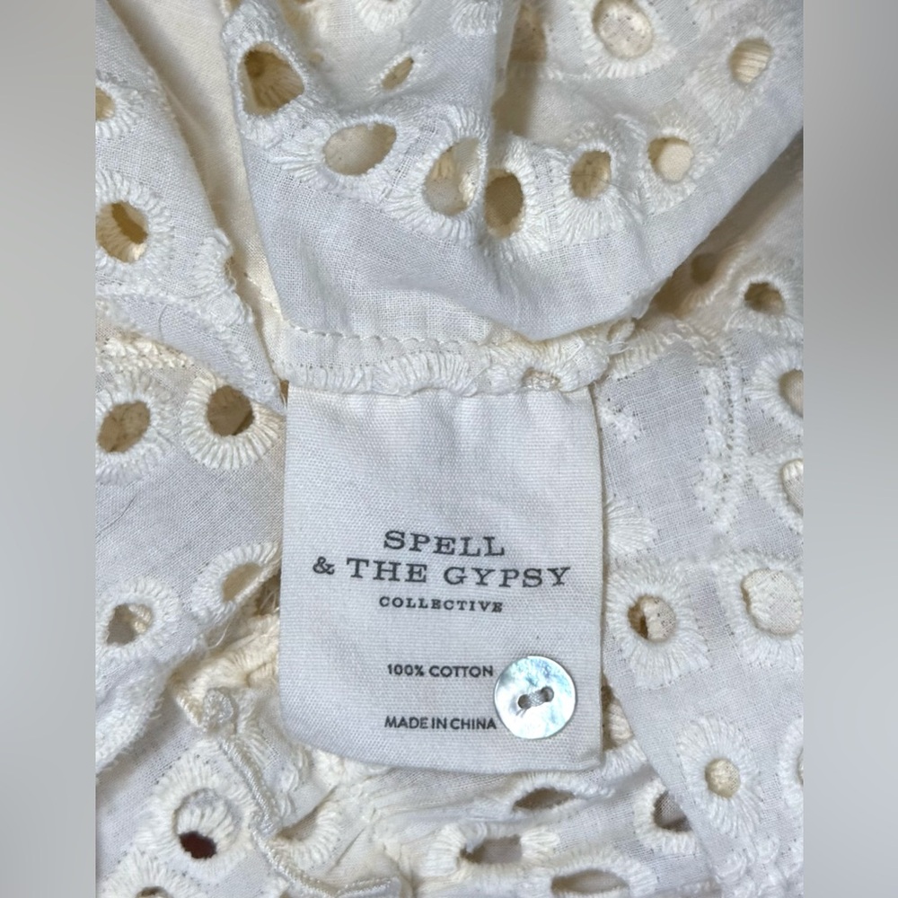 Spell & The Gypsy Collective Fairytale Anglaise Eyelet Gown S - Picture 8 of 15